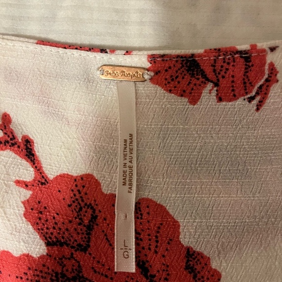 Free People French Quarter Wrap Floral Mini Dress, size Large - Picture 7 of 10